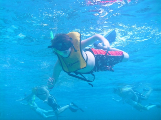 Snorkel en el catamaran